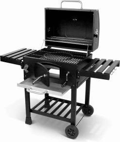 Alice's Garden Houtskool BBQ Bernard - Smoker - Verstelbare Houtskoolbak - Zwart -Woonkeuken Winkel 1014x1200