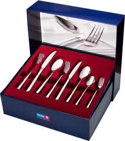 Sola Bestekset Luxor - Modern - 8 Persoons - 70 Delig - Zilverwit Edelstaal 18/10 - RVS - Zilver -Woonkeuken Winkel 1068x1200 2