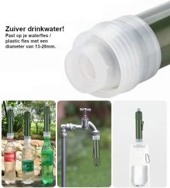 Merkloos Fllterwell Waterfilter - Survival - Zuiver & Schoon Drinkwater - Lichtgewicht - Water Filter - Outdoor - Hiking & Wandelen -Woonkeuken Winkel 1084x1200