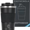 Castagnola Design RVS Koffiebeker To Go - Zwart - 380ml - Thermosbeker - Theebeker -Woonkeuken Winkel 1103x1200
