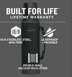 Stanley The Legendary Classic Bottle 1,40L - Thermosfles - Hammertone Green 19 Stanley The Legendary Classic Bottle 1,40L - Thermosfles - Hammertone Green -Woonkeuken Winkel 1113x1200 4