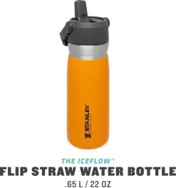 Stanley The IceFlow™ Flip Straw Water Bottle 0,65L - Thermosfles - Saffron -Woonkeuken Winkel 1120x1200 2