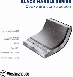Westinghouse Hapjespan Inductie - Ø 32 Cm - Zwart Marmer - Met Deksel 16 Westinghouse Hapjespan Inductie - Ø 32 Cm - Zwart Marmer - Met Deksel -Woonkeuken Winkel 1134x1200 3