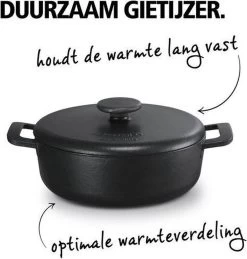 Brabantia The Dutch Braadpan - Matt Black - 28 Cm - Gietijzer -Woonkeuken Winkel 1143x1200 2