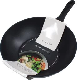 Miller Keramische Wokpan Inductie Ø 28 Cm - Alle Warmtebronnen - Anti Aanbaklaag -Woonkeuken Winkel 1157x1200
