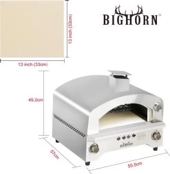 Bighorn Outdoor Edelstaal Gas Pizza Oven - Draagbare Gas Barbecue - Edelstaal -Model SRGG20001 19 Bighorn Outdoor Edelstaal Gas Pizza Oven - Draagbare Gas Barbecue - Edelstaal -Model SRGG20001 -Woonkeuken Winkel 1169x1200 4