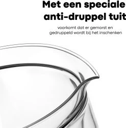 Vatten® Premium Glazen Theepot - 700ml - Dubbelwandig - Anti-drup - Transparant -Woonkeuken Winkel 1181x1200