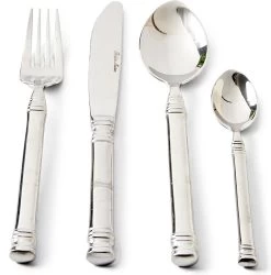 Riviera Maison Bestekset Zilver - Bon Appétit Cutlery - Set Van 4 Stuks