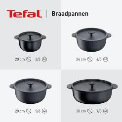 Tefal Trattoria Braadpan - Ø28 Cm - Inclusief Deksel -Woonkeuken Winkel 1194x1200 2