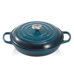 Le Creuset Braadpan Campagnard Signature Deep Teal - ø 30 Cm / 3.5 Liter -Woonkeuken Winkel 1197x1200 2