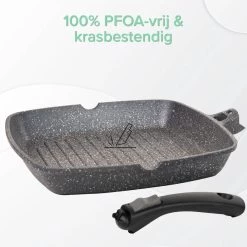 Coninx Grillpan 28CM - Steakpan - Afneembare Handgreep - PFAS-vrij - Grijs 14 Coninx Grillpan 28CM - Steakpan - Afneembare Handgreep - PFAS-vrij - Grijs -Woonkeuken Winkel 1198x1200 8