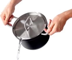 BK Q-linair Master Black Kookpannenset - 5-delig - Veilig Afgietsysteem - Inductie -Woonkeuken Winkel 1200x1002