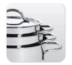 BK Profiline Kookpan Ø 14 Cm - RVS - Inductie 20 BK Profiline Kookpan Ø 14 Cm - RVS - Inductie -Woonkeuken Winkel 1200x1073