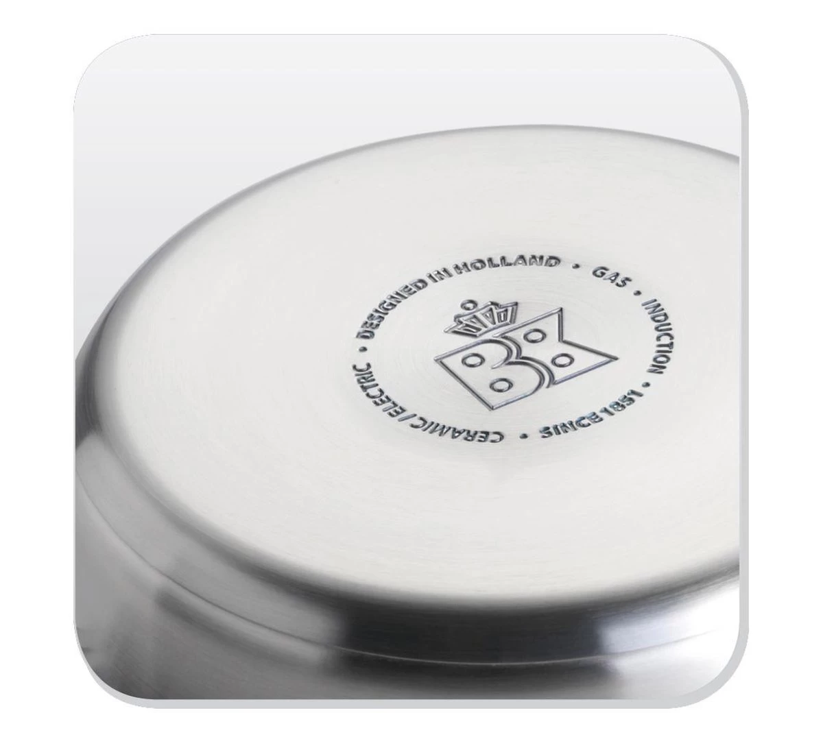 BK Conical Cool Pannenset - 5-delig - RVS - Geschikt Voor Alle Warmtebronnen 16 BK Conical Cool Pannenset - 5-delig - RVS - Geschikt Voor Alle Warmtebronnen - Afbeelding 14