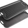 Nuovva Dubbelzijdig Gietijzeren Grillplaat - 50cm X 26cm -Woonkeuken Winkel 1200x1091