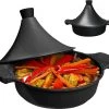 BIKO | Luxe Aluminium Tajine Inductie| Tagine | Geschikt Voor 4-8 Personen - Inductie - Zwart -Woonkeuken Winkel 1200x1094