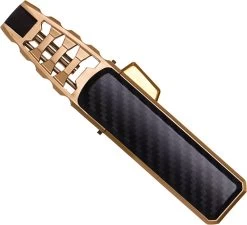 Merkloos Turbo Jetflame Aansteker - Gasbrander - Vuurwerk Torch - Crème Brûlée Brander - BBQ En Sigaren Aansteker - Windproof - Carbon Met Goudkleurige Metalen Behuizing -Woonkeuken Winkel 1200x1094 3