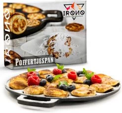IRONO Poffertjespan Set - Incl. Doseerfles, Kwast En Vork - Poffertjespan Inductie En Electrisch - Poffertjesmaker 19 Poffertjes - Poffertjes Maken - Spuitfles - Cadeau Voor Mannen En Vrouwen -Woonkeuken Winkel 1200x1113 2
