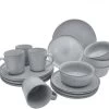 Excellent Serviesset - Servies - 16 Stuks - Aardewerk - Grijs -Woonkeuken Winkel 1200x1125 2