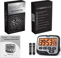 BanGosa® Magnetisch Digitale Kookwekker - Timer - RVS - Keukenwekker Digitaal - Digitale Keuken Timer - Stopwatch Met Magneet -Woonkeuken Winkel 1200x1138 1
