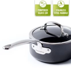 GreenPan Barcelona Infinity Pro Hapjespan Met Deksel 30cm - Zwart - Inductie - PFAS-vrij 30 GreenPan Barcelona Infinity Pro Hapjespan Met Deksel 30cm - Zwart - Inductie - PFAS-vrij -Woonkeuken Winkel 1200x1156