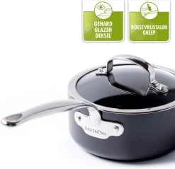 GreenPan Barcelona Infinity Pro Hapjespan Met Deksel 30cm - Zwart - Inductie - PFAS-vrij 24 GreenPan Barcelona Infinity Pro Hapjespan Met Deksel 30cm - Zwart - Inductie - PFAS-vrij -Woonkeuken Winkel 1200x1162