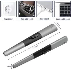 Allkinds Lange Elektrische Plasma Aansteker - USB Oplaadbaar - Vlamloze Elektrische Aansteker Voor Keuken, Kaars, BBQ Of Openhaard - Zwart - In- En Outdoor - Chique Design 11 Allkinds Lange Elektrische Plasma Aansteker - USB Oplaadbaar - Vlamloze Elektrische Aansteker Voor Keuken, Kaars, BBQ Of Openhaard - Zwart - In- En Outdoor - Chique Design -Woonkeuken Winkel 1200x1162 5