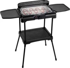 Princess 112250 Elektrische BBQ Met Zijplanken - BBQ - 40x25cm - Met En Zonder Statief Te Gebruiken - Met Zijplankjes - Ook Te Gebruiken Als Tafelgrill - 2200W -Woonkeuken Winkel 1200x1163 3