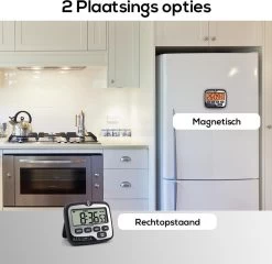 BanGosa® Magnetisch Digitale Kookwekker - Timer - RVS - Keukenwekker Digitaal - Digitale Keuken Timer - Stopwatch Met Magneet -Woonkeuken Winkel 1200x1166 3