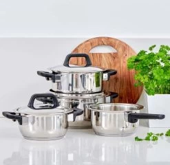 Gero Erik Kookpannenset - 4-delig - RVS - Inductie -Woonkeuken Winkel 1200x1167 1