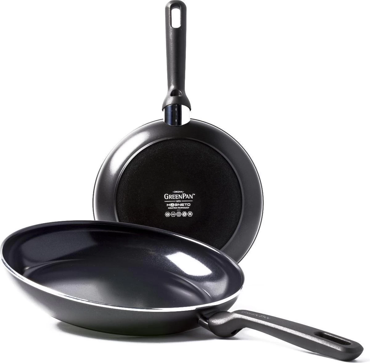 GreenPan Memphis Keramische Koekenpannenset - Ø24 + Ø28 Cm - PFAS-vrij 3 GreenPan Memphis Keramische Koekenpannenset - Ø24 + Ø28 Cm - PFAS-vrij