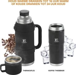 MacGyver RVS Thermoskan 1.5 Ltr – RVS Thermosbeker 0,55 Ltr - Langdurig Warm/koud - Zwart 15 MacGyver RVS Thermoskan 1.5 Ltr – RVS Thermosbeker 0,55 Ltr - Langdurig Warm/koud - Zwart -Woonkeuken Winkel 1200x1180