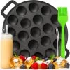 IRONO Poffertjespan Set - Incl. Doseerfles, Kwast En Vork - Poffertjespan Inductie En Electrisch - Poffertjesmaker 19 Poffertjes - Poffertjes Maken - Spuitfles - Cadeau Voor Mannen En Vrouwen -Woonkeuken Winkel 1200x1191 1