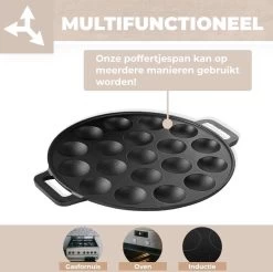 Poffertjespan - Geschikt Voor Alle Fornuizen - Poffertjesmaker - Poffertjespan Inductie - Poffertjespan Electrisch -Woonkeuken Winkel 1200x1195 2
