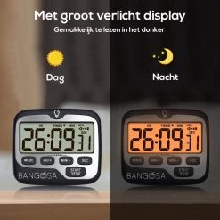 BanGosa® Magnetisch Digitale Kookwekker - Timer - RVS - Keukenwekker Digitaal - Digitale Keuken Timer - Stopwatch Met Magneet -Woonkeuken Winkel 1200x1198 26