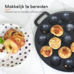 Ocina Poffertjespan – Combo Pack – 19 Poffertjes – Poffertjesmaker – Poffertjespan Inductie – Poffertjespan Electrisch – Gietijzeren Pan - Inclusief Doseerfles, Handvaten, 6x Poffertjesvorken En Invetkwast – Gratis Receptenboek 20 Ocina Poffertjespan – Combo Pack – 19 Poffertjes – Poffertjesmaker – Poffertjespan Inductie – Poffertjespan Electrisch – Gietijzeren Pan - Inclusief Doseerfles, Handvaten, 6x Poffertjesvorken En Invetkwast – Gratis Receptenboek -Woonkeuken Winkel 1200x1198 9