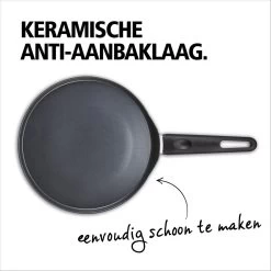 BRABANTIA INDU+ Pannenkoekenpan - Keramische Antiaanbaklaag - Ø 24 Cm - Inductie - Pfas Vrij -Woonkeuken Winkel 1200x1200 100