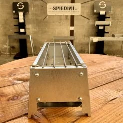 Spiedini Saté-bbq Bali 40 Mini - Kleine, Smalle Houtskoolbarbecue Met Horizontaal Rooster Voor Sate Of Andere Spiesjes - 40 Cm Lang, 11 Cm Breed, 14 Cm Hoog - Ideaal Voor Tuin- Of Open Haard, Of Balkon - Materiaal: Gealuminiseerd Ijzer -Woonkeuken Winkel 1200x1200 1039