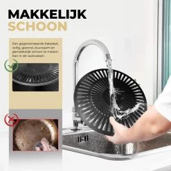 Ozocozy BBQ-ONE Houtskool Tafelbarbecue - Ø30 Cm- Zwart - Incl. Draagtas, Siliconen Bakkwast En RVS-Barbecuetang -Woonkeuken Winkel 1200x1200 1056