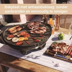 SUNTEC Elektrische BBQ 9493 - Geschikt Voor Buiten Als Tafelbarbecue Of Staande Barbecue - Barbecue Voor Balkon, Terras, Tuin En Camping - Elektrisch Barbecueën Met Max. 2400 Watt - Mobiel Onderstel -Woonkeuken Winkel 1200x1200 1114