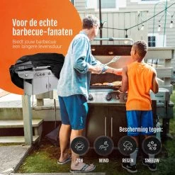 GrillX Barbecue Hoes - 145 X 61 X 117cm - BBQ Hoes Waterdicht - Beschermhoes Inclusief Trekkoord - BBQ Accesoires -Woonkeuken Winkel 1200x1200 1154