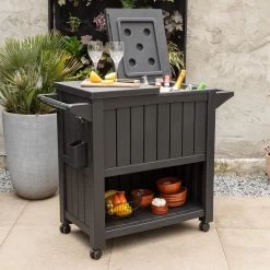 BluMill BBQ Tafel - Inclusief Koelvak 80 Liter - Op Wieltjes - Met Flessenopener - 102 X 46 X 86,5 Cm -Woonkeuken Winkel 1200x1200 1166