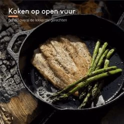 Ocina Gietijzeren Pan – ø30,5cm - Skillet - Koekenpan – Hapjespan – Koekenpan Inductie – Koekenpannenset - Gietijzeren Pan Bbq - Gietijzer -Woonkeuken Winkel 1200x1200 13