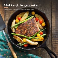 Ocina Gietijzeren Pan – ø30,5cm - Skillet - Koekenpan – Hapjespan – Koekenpan Inductie – Koekenpannenset - Gietijzeren Pan Bbq - Gietijzer -Woonkeuken Winkel 1200x1200 15