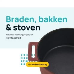 MOA Gietijzeren Braadpan - Inhoud 4,75 Liter - 26CM - Rond - Alle Warmtebronnen - Ook Voor Inductie - Gewicht 5,8 Kg - Bordeaux Rood - MC26BR 15 MOA Gietijzeren Braadpan - Inhoud 4,75 Liter - 26CM - Rond - Alle Warmtebronnen - Ook Voor Inductie - Gewicht 5,8 Kg - Bordeaux Rood - MC26BR -Woonkeuken Winkel 1200x1200 162