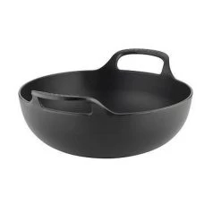 Le Creuset Wokpan / Balti Dish - Mat Zwart - ø 24 Cm / 2.7 Liter - Geëmailleerde Anti-aanbaklaag -Woonkeuken Winkel 1200x1200 300
