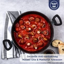 Westinghouse Hapjespan Inductie - Ø 32 Cm - Zwart Marmer - Met Deksel 17 Westinghouse Hapjespan Inductie - Ø 32 Cm - Zwart Marmer - Met Deksel -Woonkeuken Winkel 1200x1200 374