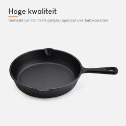 Ocina Gietijzeren Pan – Set Van 3 Stuks – ø25cm, ø19.5cm En ø16cm - Skillet - Koekenpan – Hapjespan – Koekenpan Inductie – Koekenpannenset - Gietijzeren Pan Bbq - Gietijzer - Incl. Receptenboek -Woonkeuken Winkel 1200x1200 406