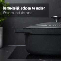 Gietijzeren Braadpan - Sudderpan Zwart Van Daumonet - Ovaal - Ø 29 Cm - 3 Liter - 100% PFAS & PFOA Vrij - Emaille - Geschikt Voor Alle Warmtebronnen - Elektrisch - Gas - Halogeen - Inductie - Keramisch - Vaatwasserbestendig 18 Gietijzeren Braadpan - Sudderpan Zwart Van Daumonet - Ovaal - Ø 29 Cm - 3 Liter - 100% PFAS & PFOA Vrij - Emaille - Geschikt Voor Alle Warmtebronnen - Elektrisch - Gas - Halogeen - Inductie - Keramisch - Vaatwasserbestendig -Woonkeuken Winkel 1200x1200 432