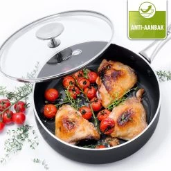 GreenPan Brussels Hapjespan Met Deksel - Ø24 Cm - Keramisch - Inductie -Woonkeuken Winkel 1200x1200 531